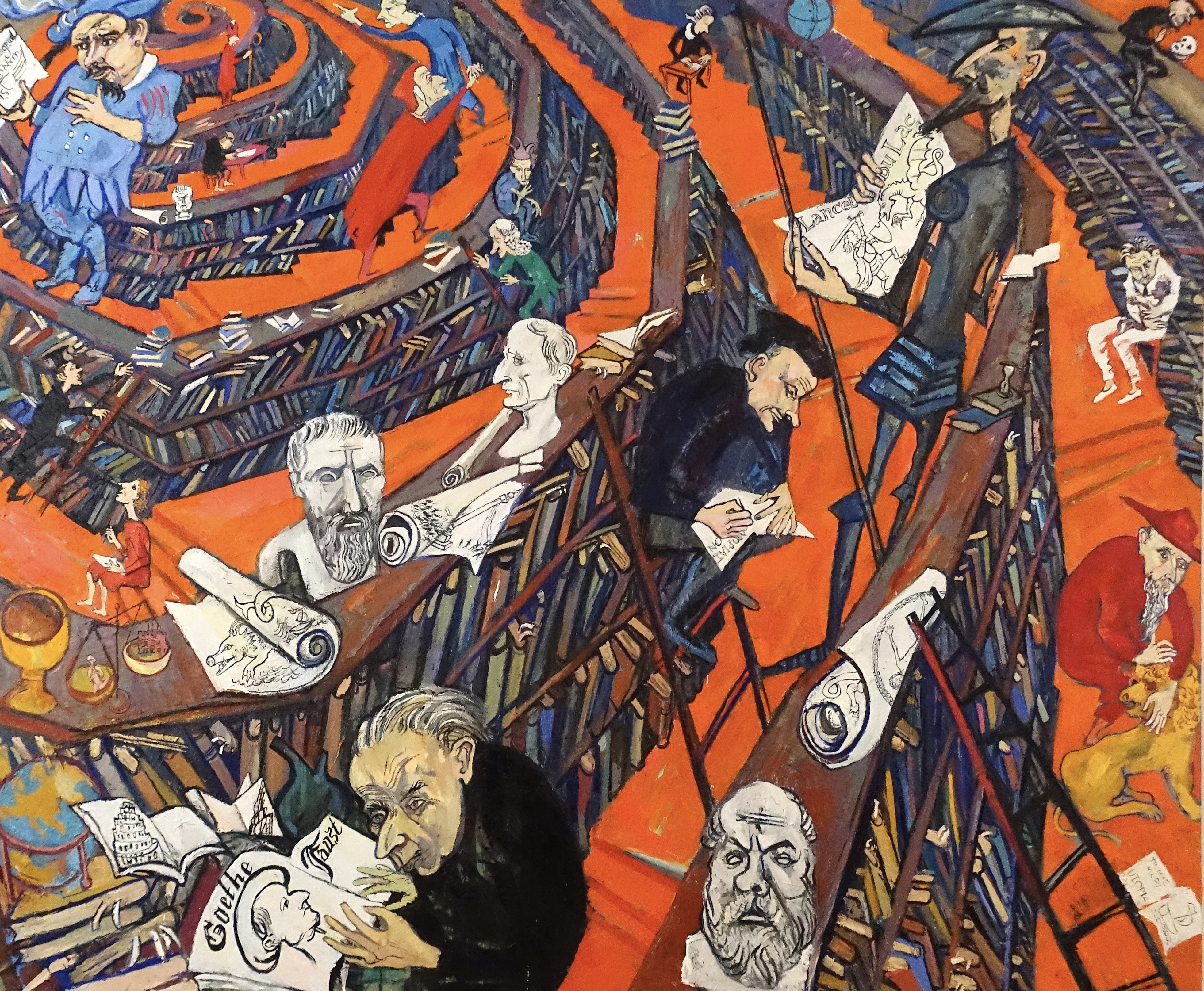 Library, 290×350 cm, 2017