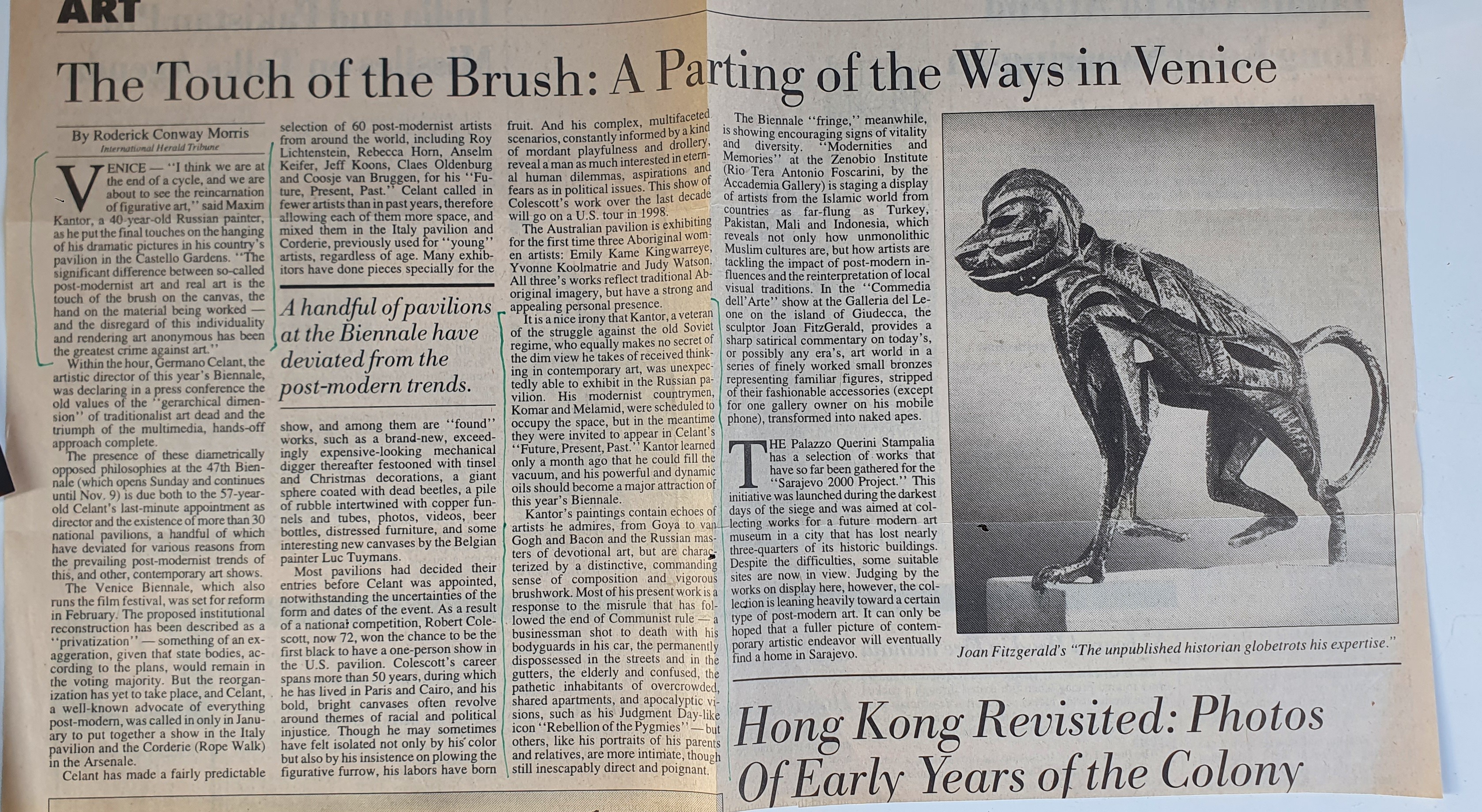 Venice Biennale 1997 — Press